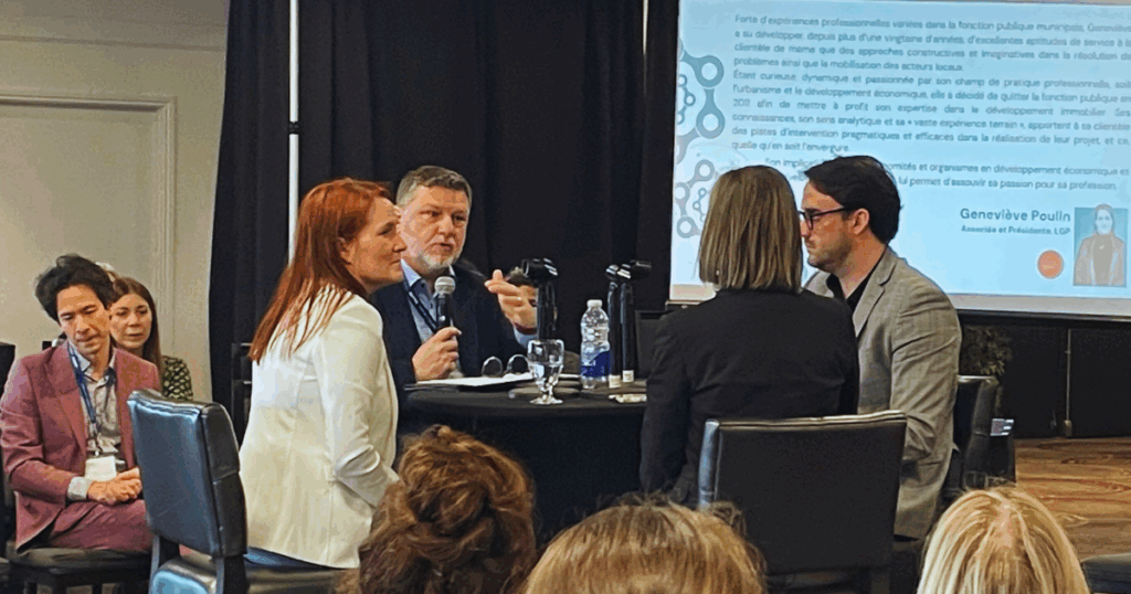Photo prise lors du Forum printanier 2025 concernant le sujet de la transformation des territoires