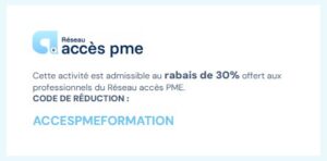 Encadré du Réseau accès PME pour le rabais APDEQ